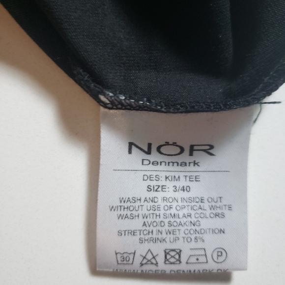 New NÖR Denmark cotton t-shirt, size EUR 40/L, US 12. - Picture 5 of 6